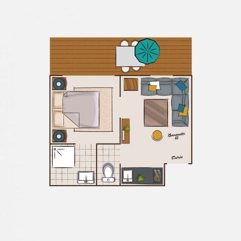 Studio 3 personen - Kleine studio