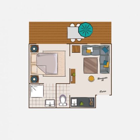 Studio 3 persons - Small studio