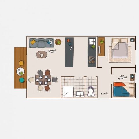 Apartement 6 Personen - Wohnung