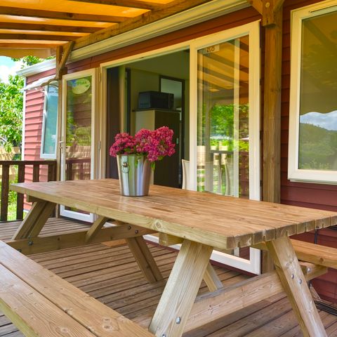 Stacaravan 6 personen - 3 slaapkamers