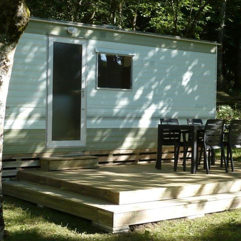 Mobilheim 4 personen - Tilleul Eco (2 Erwachsene + 2 Kinder) - 2 Zimmer ohne Sanitäranlagen + Terrasse 12.50m².