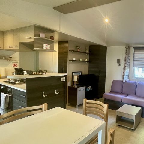BUNGALOW 8 personnes - MOBILHOME (LF59) - 8 pers - 40m2 - 3 CH - CLIM - LV - LL