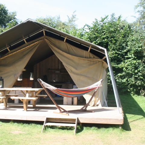 TENDA IN TELA E LEGNO 5 persone - Strandheem lodge glamping con servizi igienici privati