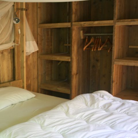 TENDA IN TELA E LEGNO 5 persone - Strandheem lodge glamping con servizi igienici privati