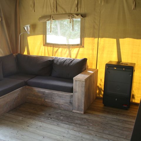 TENDA IN TELA E LEGNO 5 persone - Strandheem lodge glamping con servizi igienici privati