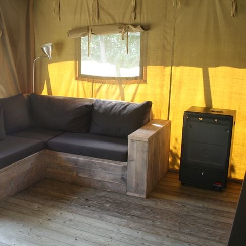 TIENDA DE LONA Y MADERA 5 personas - Strandheem lodge glamping con instalaciones sanitarias privadas