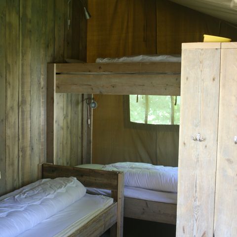 TENDA IN TELA E LEGNO 5 persone - Strandheem lodge glamping con servizi igienici privati