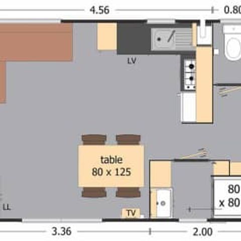 Mobilheim 5 Personen - Elite-Plus