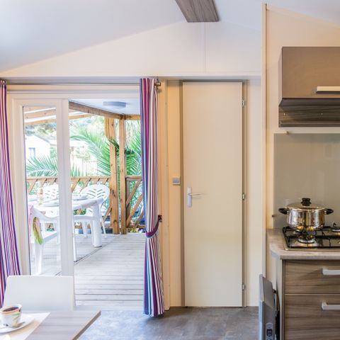 Mobilheim 6 Personen - Mobilheim „Loggia“ – 2 Schlafzimmer 
