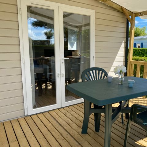 Mobile home 2 persons - 1 bedroom - covered terrace
