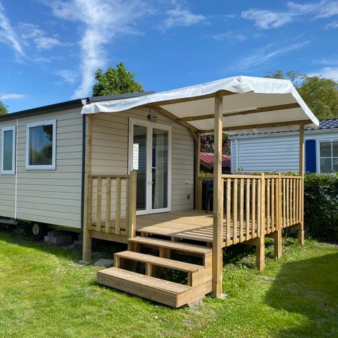 Mobile home 2 persons - 1 bedroom - covered terrace