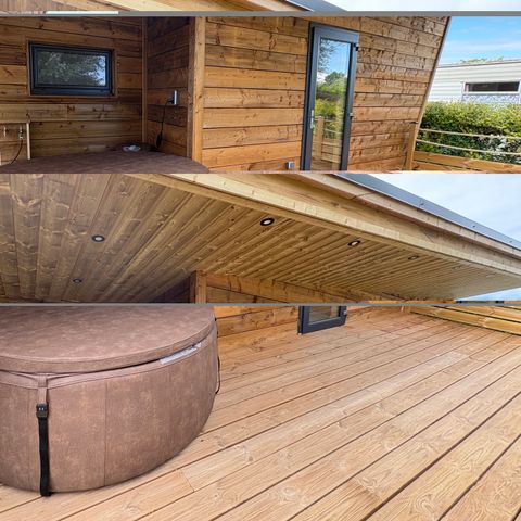 Accommodation 4 persons - Wooden cabin - with SPA