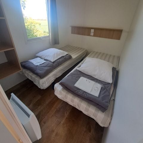 Stacaravan 4 personen - 2 slaapkamers - overdekt terras - Comfort