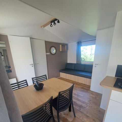 Stacaravan 4 personen - 2 slaapkamers - overdekt terras - Comfort