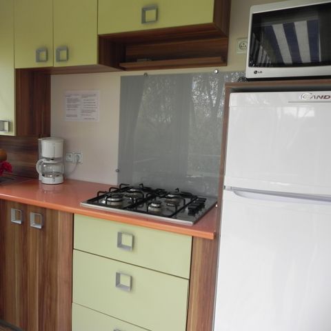 MOBILHOME 6 personas - Mobil-home «Grand Confort Riviera», 35 m², 3 dormitorios - Llegada los sábados en julio y agosto