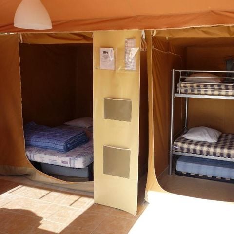 BUNGALOW DE LONA 5 personas - Bungalow de lona de 20 m² con 2 habitaciones - Llegada los domingos en julio y agosto
