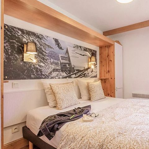 Piso 6 personas - 3 habitaciones, 6 personas. CONFORT. Vistas a la montaña