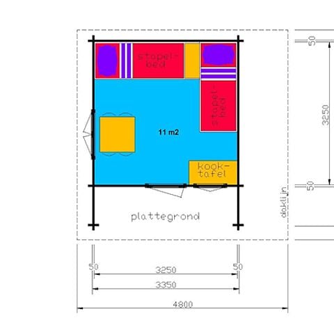 Chalet 4 personen - Standaardhut