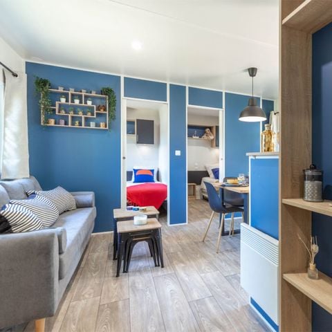 Safarizelt 6 Personen - Sunêlia Luxe Lodge 3 Schlafzimmer 2 Bäder - Bettwäsche vorhanden