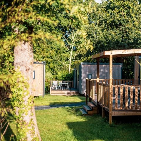 Mobilheim 4 personen - Sunêlia Luxe Lodge 2 Zimmer 2 Bäder - Bettwäsche vorhanden