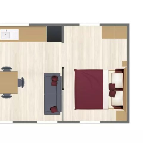 Mobile home 4 persons - Sunêlia Prestige PMR 2 bedrooms