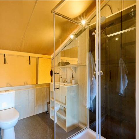 Canvas and wooden tent 9 persons - Safari tent sleeps 9 - 4 bedrooms