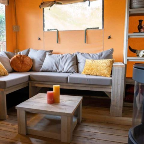 Canvas and wooden tent 9 persons - Safari tent sleeps 9 - 4 bedrooms