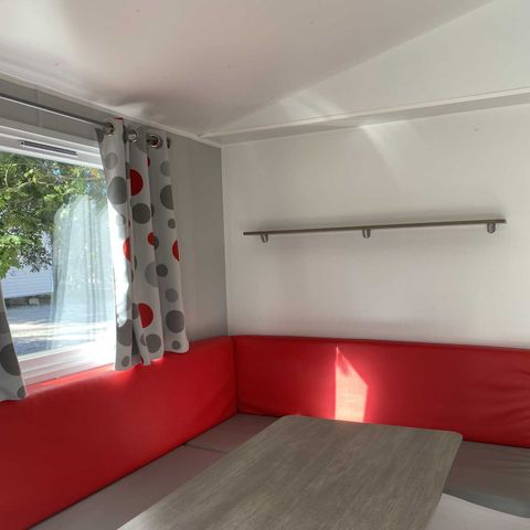 Stacaravan 8 personen - GRAND LARGE D 30m² / 3 kamers - overdekt terras