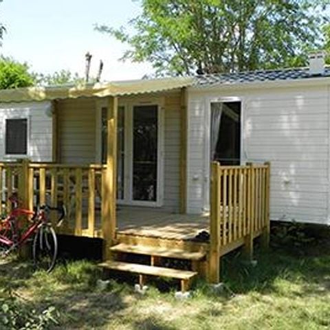 Mobilheim 6 personen - COTTAGE D 27m² / 2 Zimmer - überdachte Terrasse