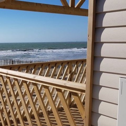 Stacaravan 6 personen - OPHEA Dimanche Front de mer 33m² / 2 kamers - terras