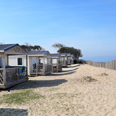 Stacaravan 6 personen - OPHEA Dimanche Front de mer 33m² / 2 kamers - terras