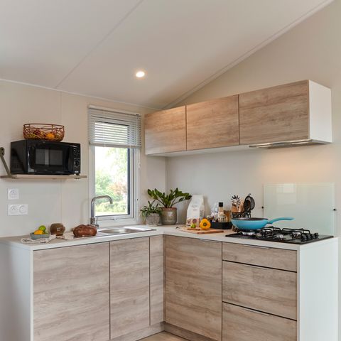 Stacaravan 6 personen - RIDEAU TOSCANE 87.3 33m² / 3 kamers - terras