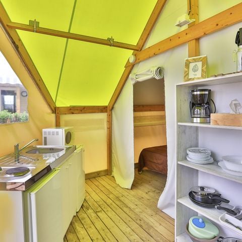 Canvas and wooden tent 5 persons - Sahari 3 Rooms 5 Persons Without sanitary facilities