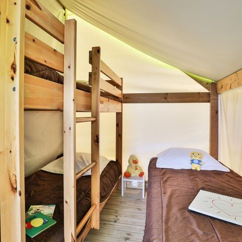 Canvas and wooden tent 5 persons - Sahari 3 Rooms 5 Persons Without sanitary facilities