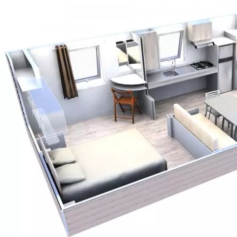 MOBILHOME 4 personnes - Premium 3 pièces 4 personnes PMR