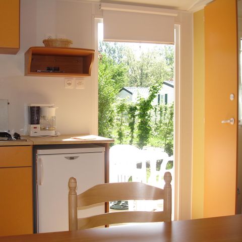 MOBILE HOME 8 people - Comfort mobile home 31m² / 3 bedrooms + TV + uncovered terrace 6/8 people