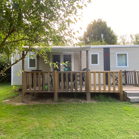 MOBILHOME 8 personas - Mobil Home Premium 31m² / 3 habitaciones + TV + LV + Plancha + Wifi un aparato 6/8 pers