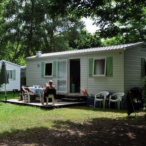 MOBILHOME 6 personas - Standard 27m² / 2 habitaciones + TV + terraza descubierta 4/6 pers.