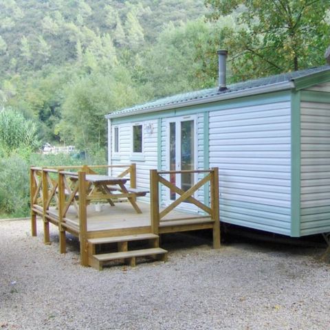 Stacaravan 6 personen - 4/6P Comfort + Houten terras