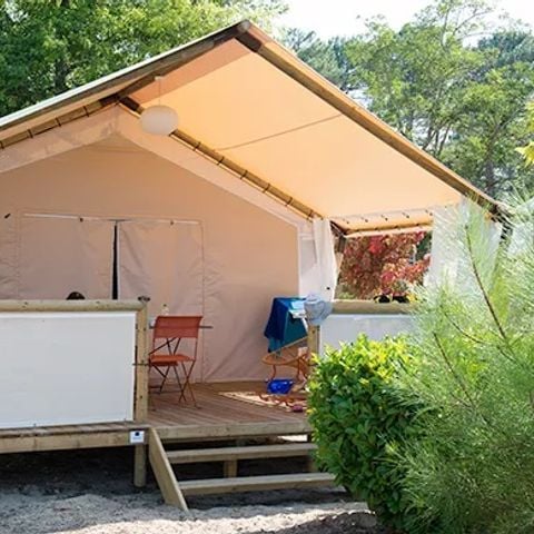 Tente en toile et en bois 4 personnes - Lodge Maasai (MA4)