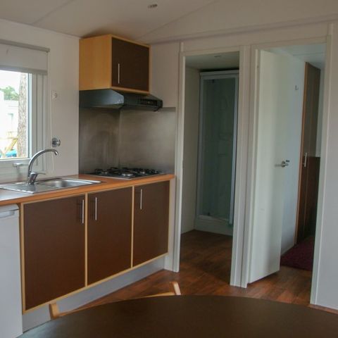 Stacaravan 7 personen - MOBIL HOME MARTE 7 PERS, 34m2, 4 kamers, 3 slaapkamers