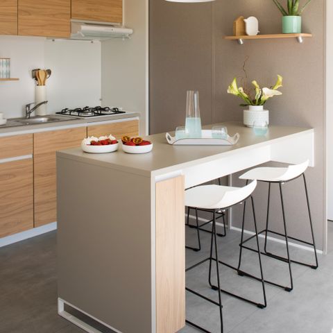 Mobilheim 5 Personen - SAM - COTTAGE CONFORT 2Sch/ 4/5P - 30m² - Überdachte Terrasse