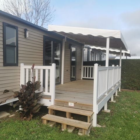 Mobilhome 4 personnes - COTTAGE CONFORT 2 chambres - 30m² - Terrasse couverte 4 pers