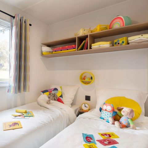 Mobilhome 4 personnes - LOISIRS CONFORT 2ch - 20m² - Terrasse Intégrée 4 pers