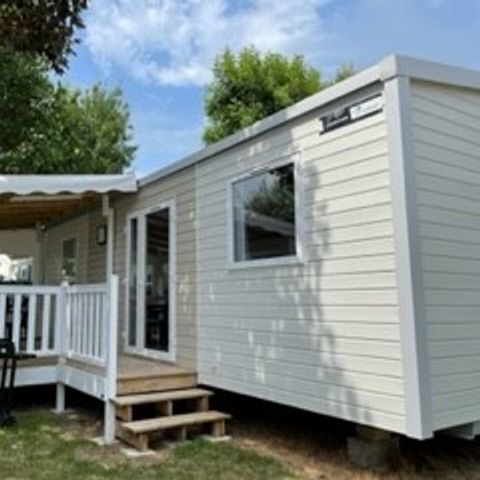 Stacaravan 4 personen - SAM - SUNELIA PRESTIGE 2bed/4p - 34m² - Overdekt terras