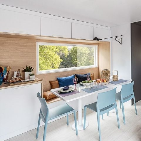 Mobilhome 6 personnes - SUNELIA LUXE TAOS 3 chambres - 40m² - Pergola exotique 6 pers