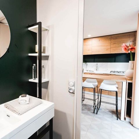 Stacaravan 6 personen -  SAM - COTTAGE CONFORT 3bed/6p - 35m² - Overdekt terras