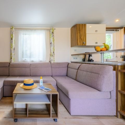 Mobilhome 6 personnes - LOISIR CONFORT 3 chambres - 36m² - Terrasse couverte 6 pers