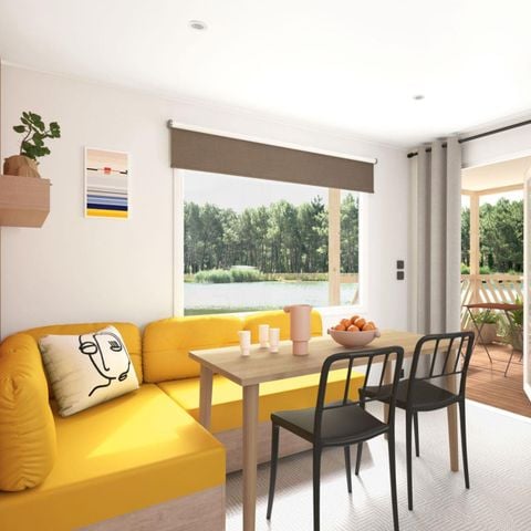 MOBILHOME 4 personnes - DIM - LOISIRS CONFORT 2ch/ 4p - 20m² - Terrasse Intégrée