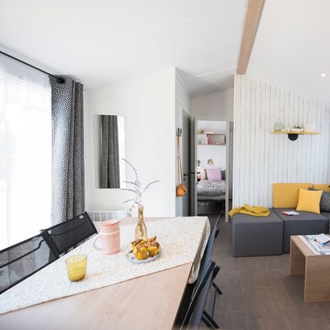 MOBILHOME 8 personas - DIM - SUNELIA PRESTIGE 4bed/ 8p - 40m² - Terraza cubierta